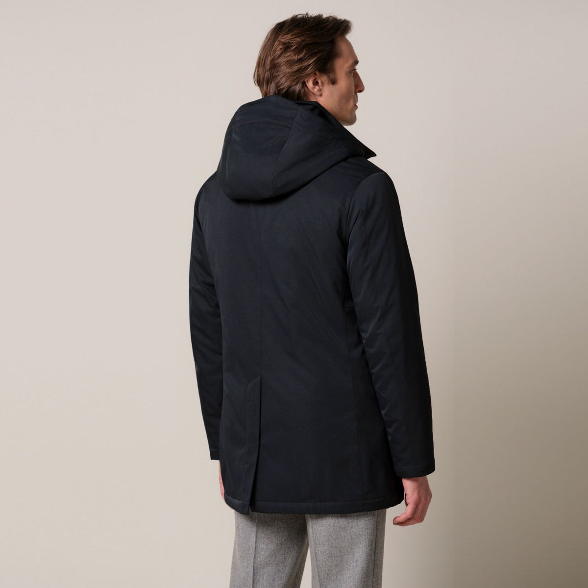 Profuomo Magnet Rain Coat Zwart