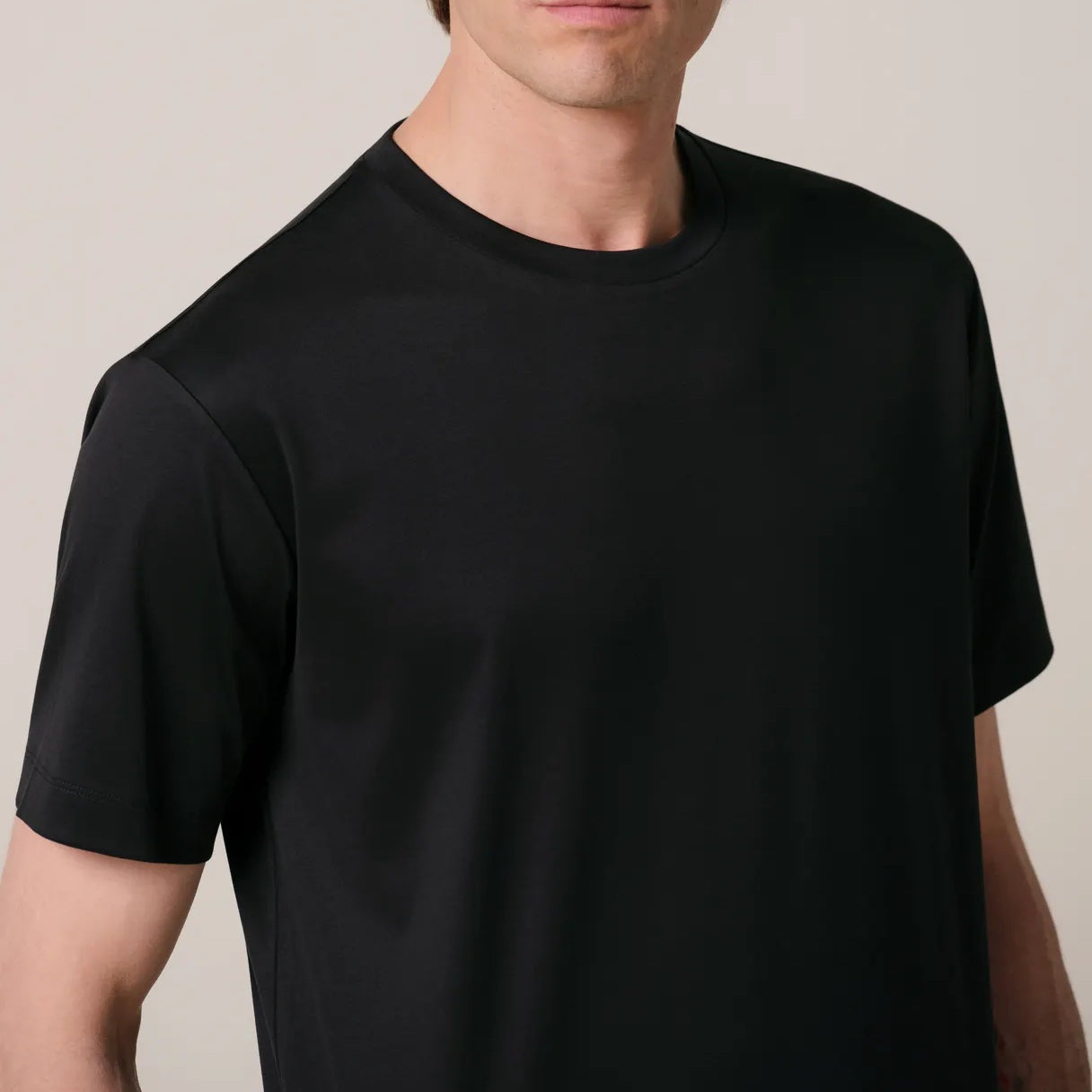 Profuomo Pima Cotton T-shirt Zwart