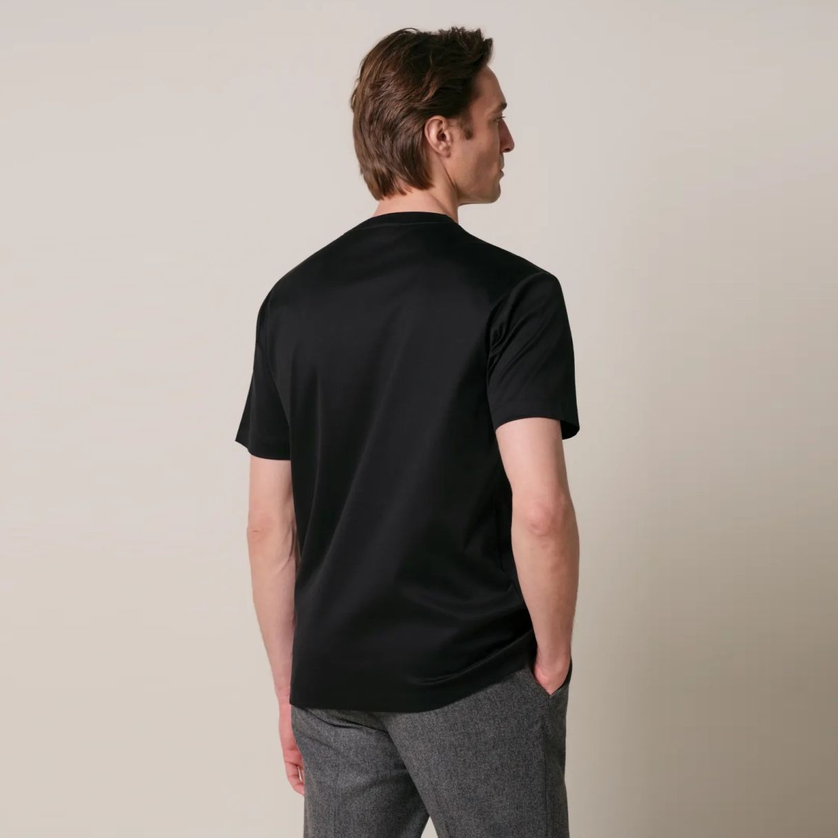 Profuomo Pima Cotton T-shirt Zwart