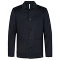 Profuomo Single Layer Wool Overshirt Navy