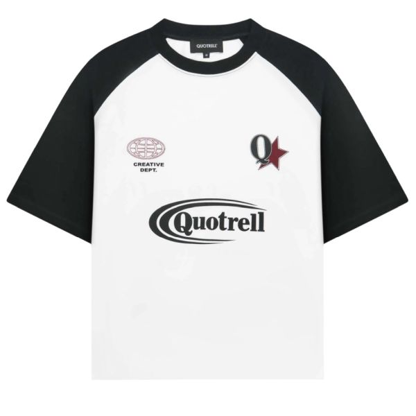 Quotrell Emilio Boxy T-shirt Wit/Zwart