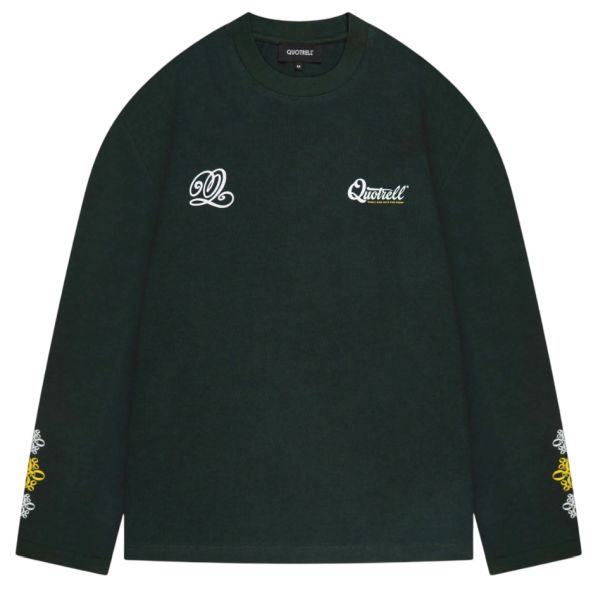 Quotrell Louis Longsleeve T-shirt Donker Groen