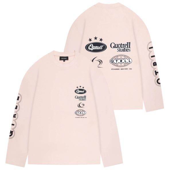 Quotrell Marino Longsleeve T-shirt Roze