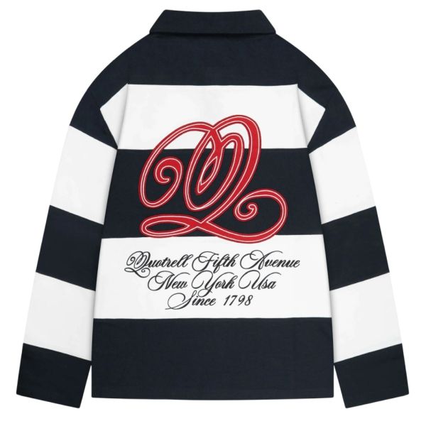 Quotrell Mike Longsleeve Polo Navy/Wit