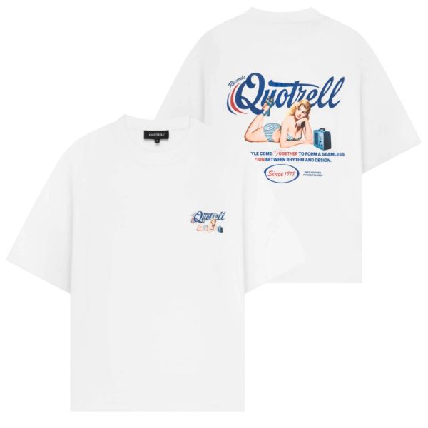 Quotrell Pin Up T-shirt Wit