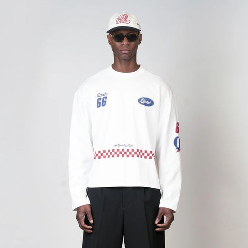 Quotrell Racing Longsleeve T-shirt Wit