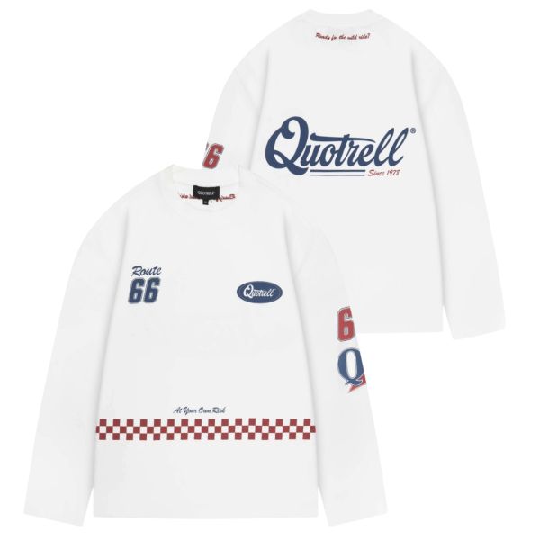 Quotrell Racing Longsleeve T-shirt Wit