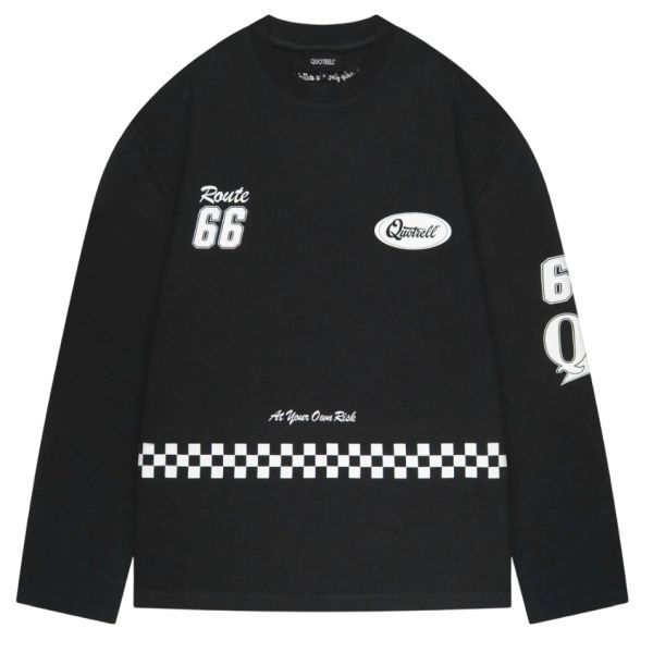 Quotrell Racing Longsleeve T-shirt Zwart