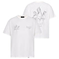 Represent Hand Drawn Thoroughbred Horses T-shirt Wit