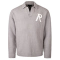 Represent Knitted Boucle Longsleeve Polo Grijs
