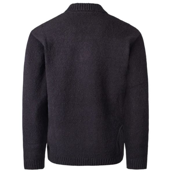 Represent Knitted Boucle Longsleeve Polo Zwart