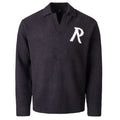 Represent Knitted Boucle Longsleeve Polo Zwart