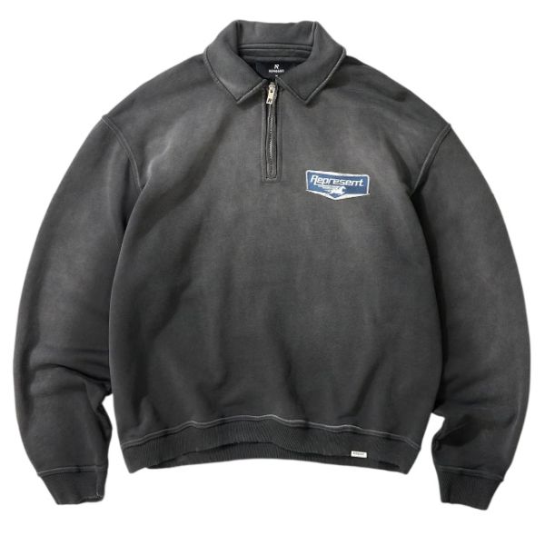 Represent Nothing Faster Quarter Zip Sweater Zwart