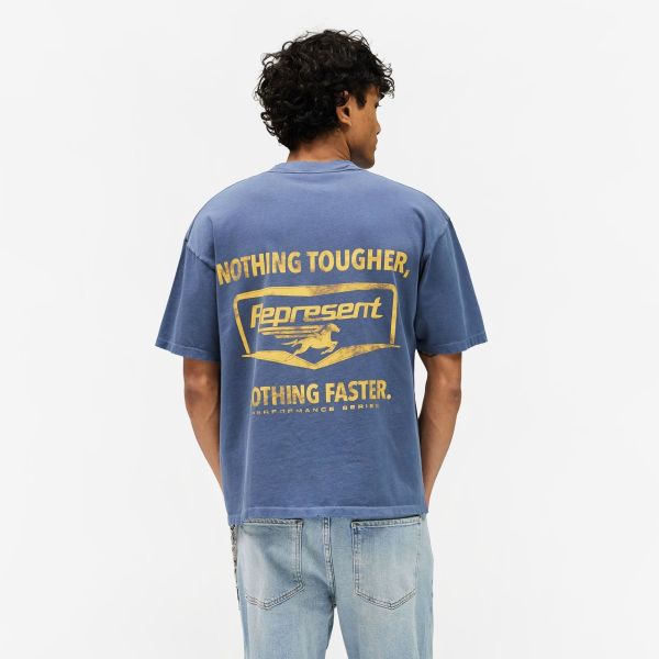 Represent Nothing Faster T-shirt Blauw