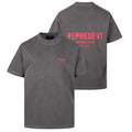 Represent Owners Club T-shirt Washed Zwart