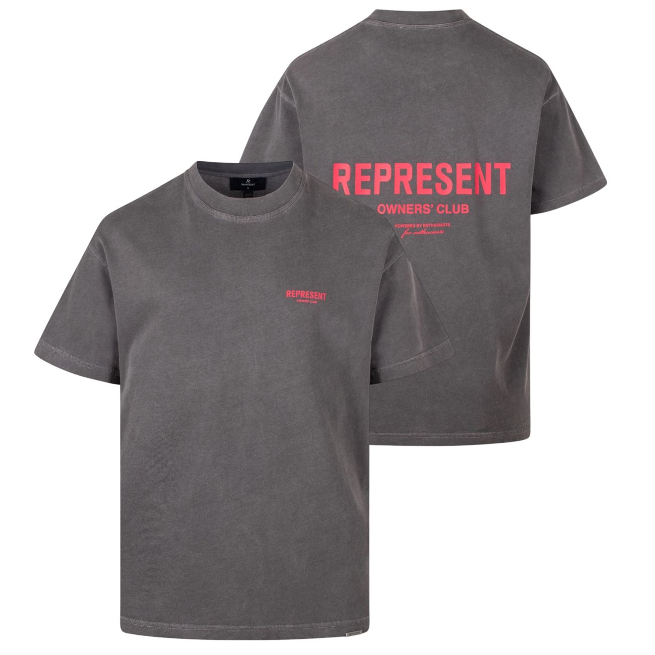 Represent Owners Club T-shirt Washed Zwart
