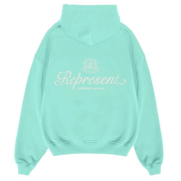 Represent Permanent Vacation Hoodie Mint