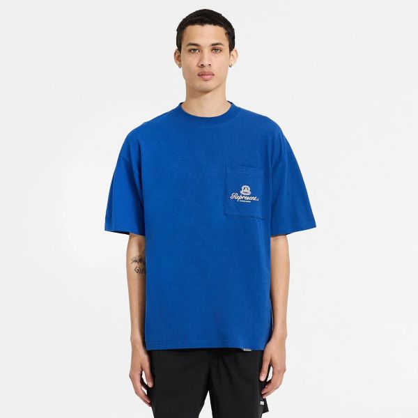 Represent Permanent Vacation Pocket T-shirt Blauw