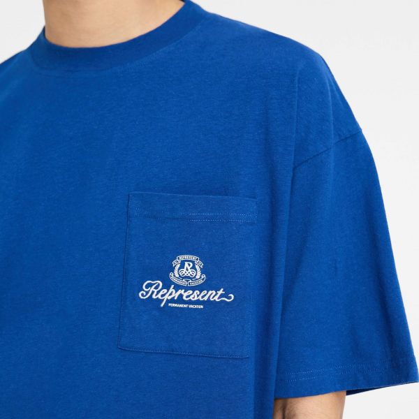 Represent Permanent Vacation Pocket T-shirt Blauw