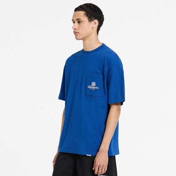 Represent Permanent Vacation Pocket T-shirt Blauw