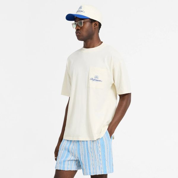 Represent Permanent Vacation Pocket T-shirt Off White