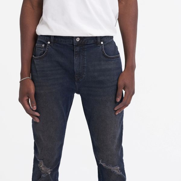 Represent R1 Destroyer Denim Jeans Donker Blauw