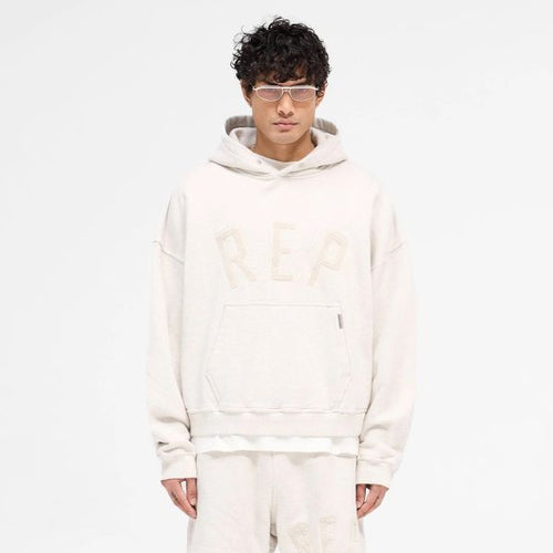 Represent Rep Applique Hoodie Off White
