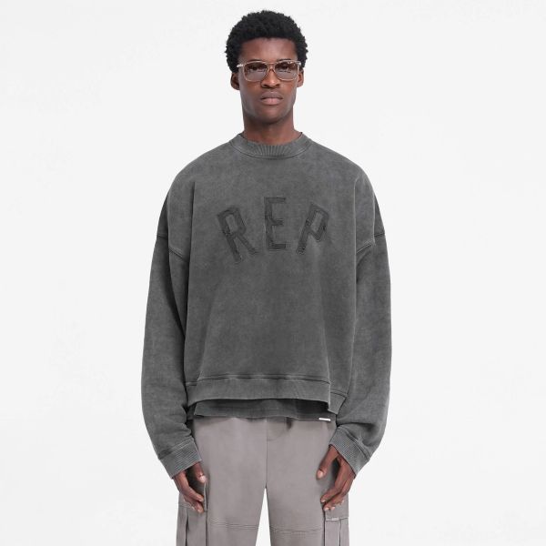 Represent Rep Applique Sweater Zwart