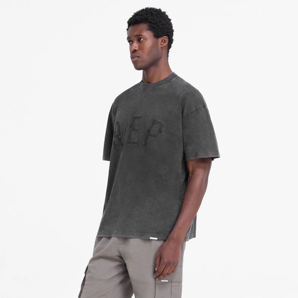 Represent Rep Applique T-shirt Zwart