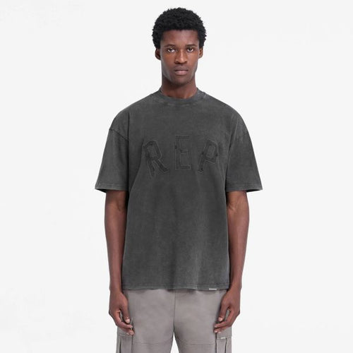 Represent Rep Applique T-shirt Zwart