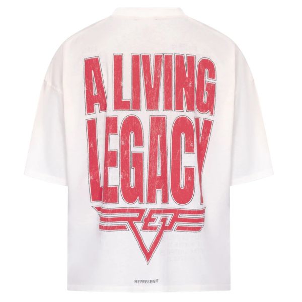 Represent Reversible Living Legacy Falcon T-shirt Off White