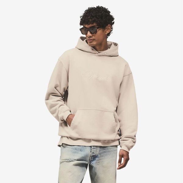 Represent Script Logo Hoodie Grijs