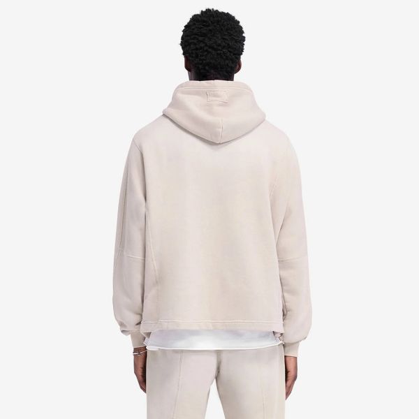 Represent Stepped Hem Hoodie Beige