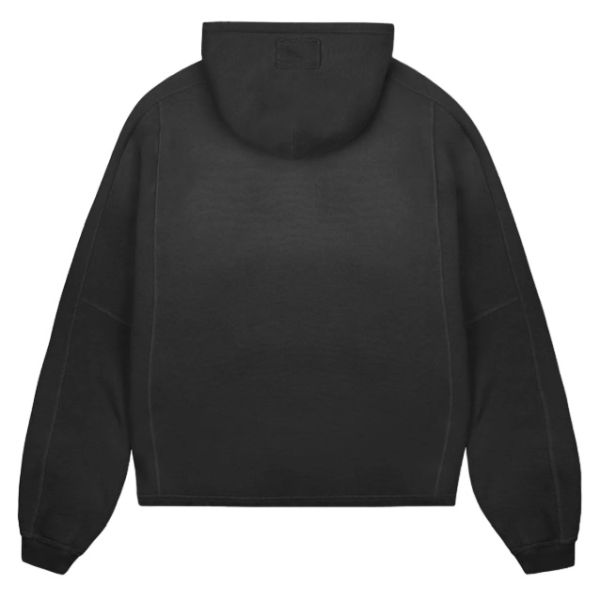Represent Stepped Hem Hoodie Zwart