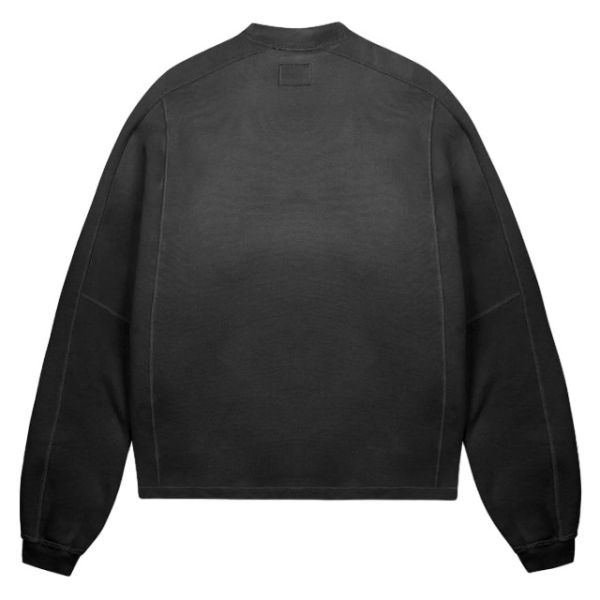 Represent Stepped Hem Sweater Zwart