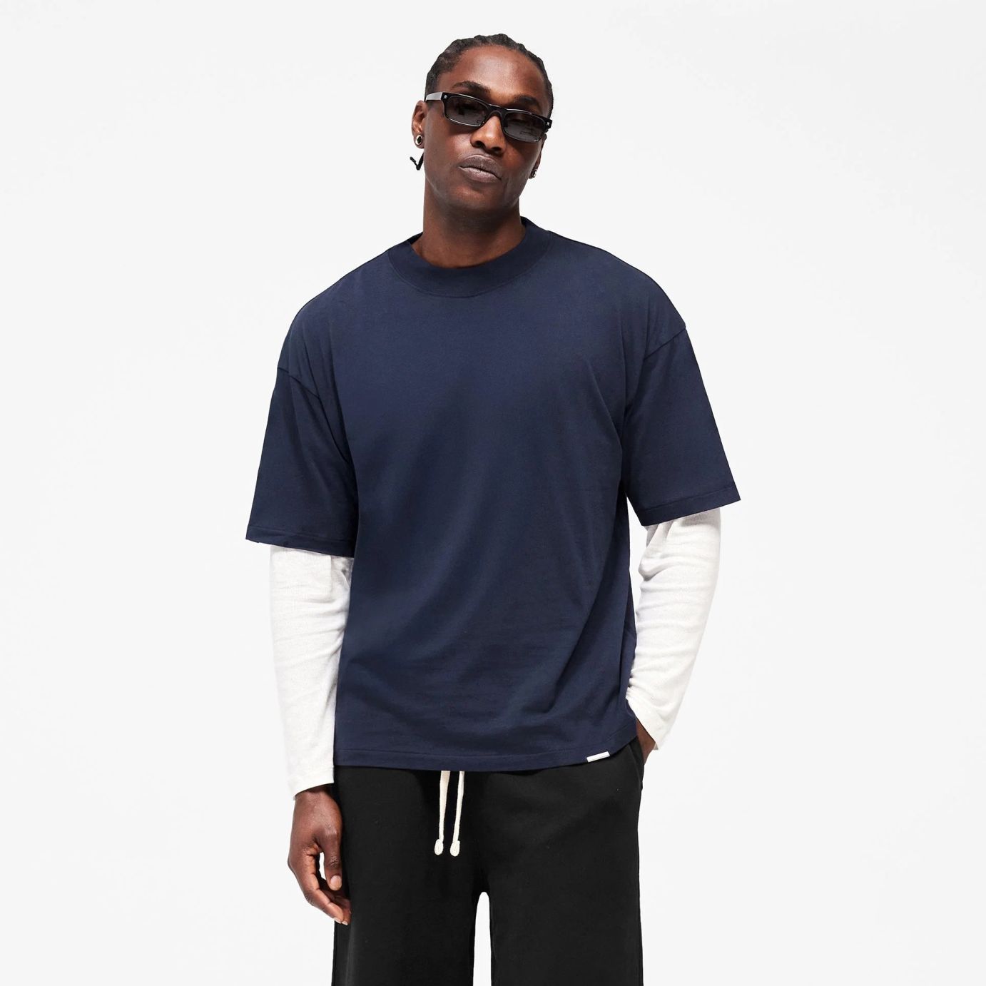 Represent Initial Oversized T-shirt Navy