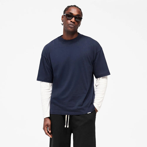 Represent Initial Oversized T-shirt Navy