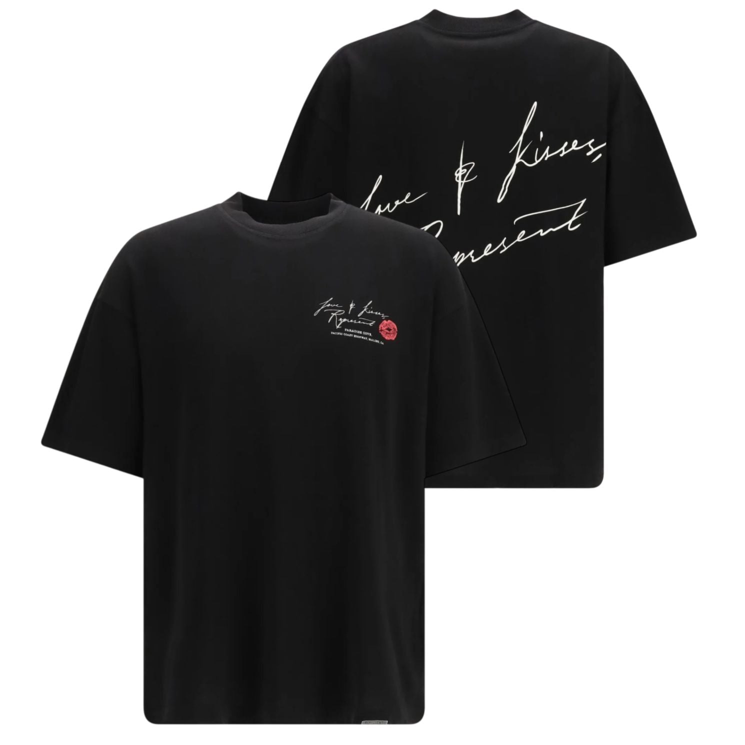 Represent Love And Kisses T-shirt Zwart