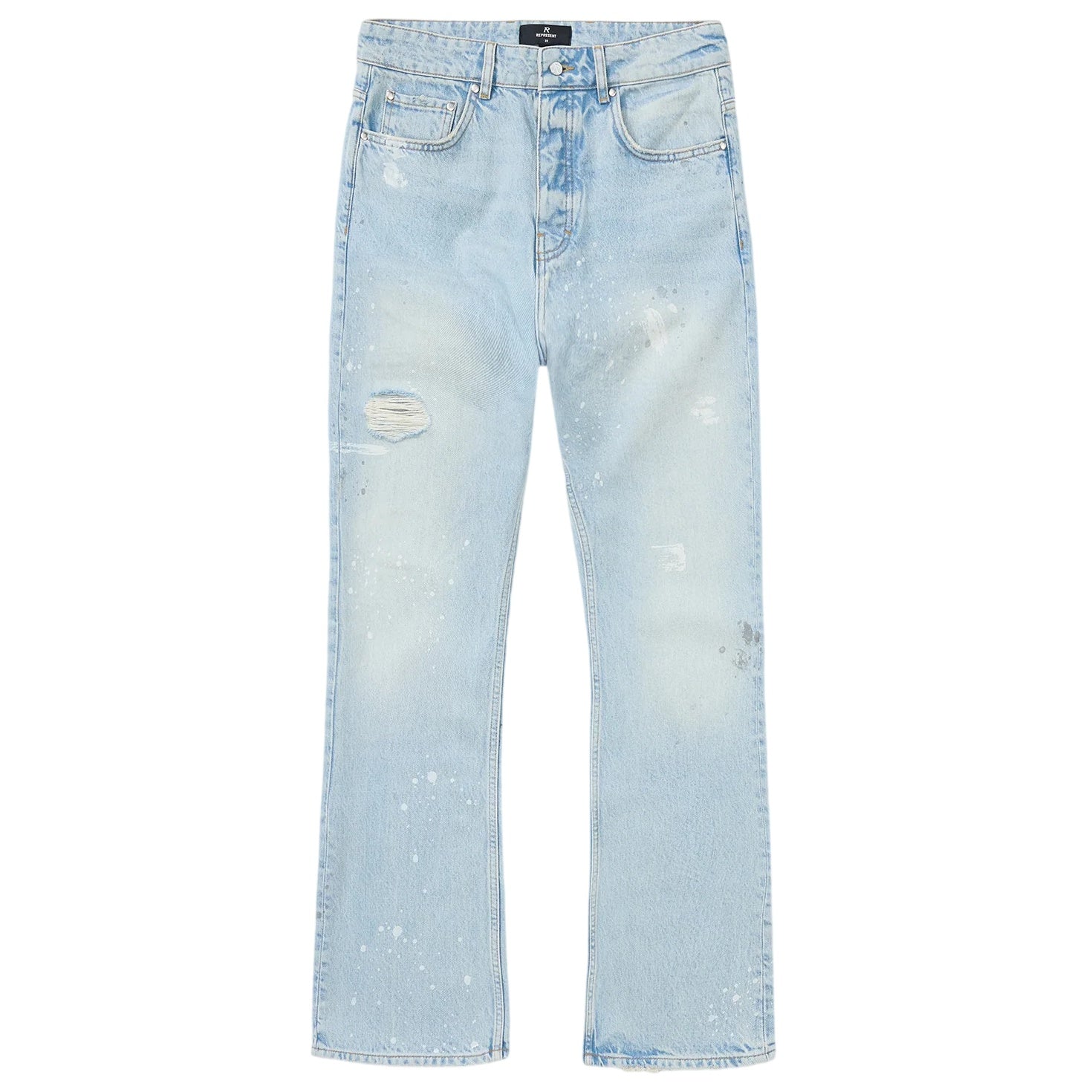 Represent Painted Denim Jeans Licht blauw