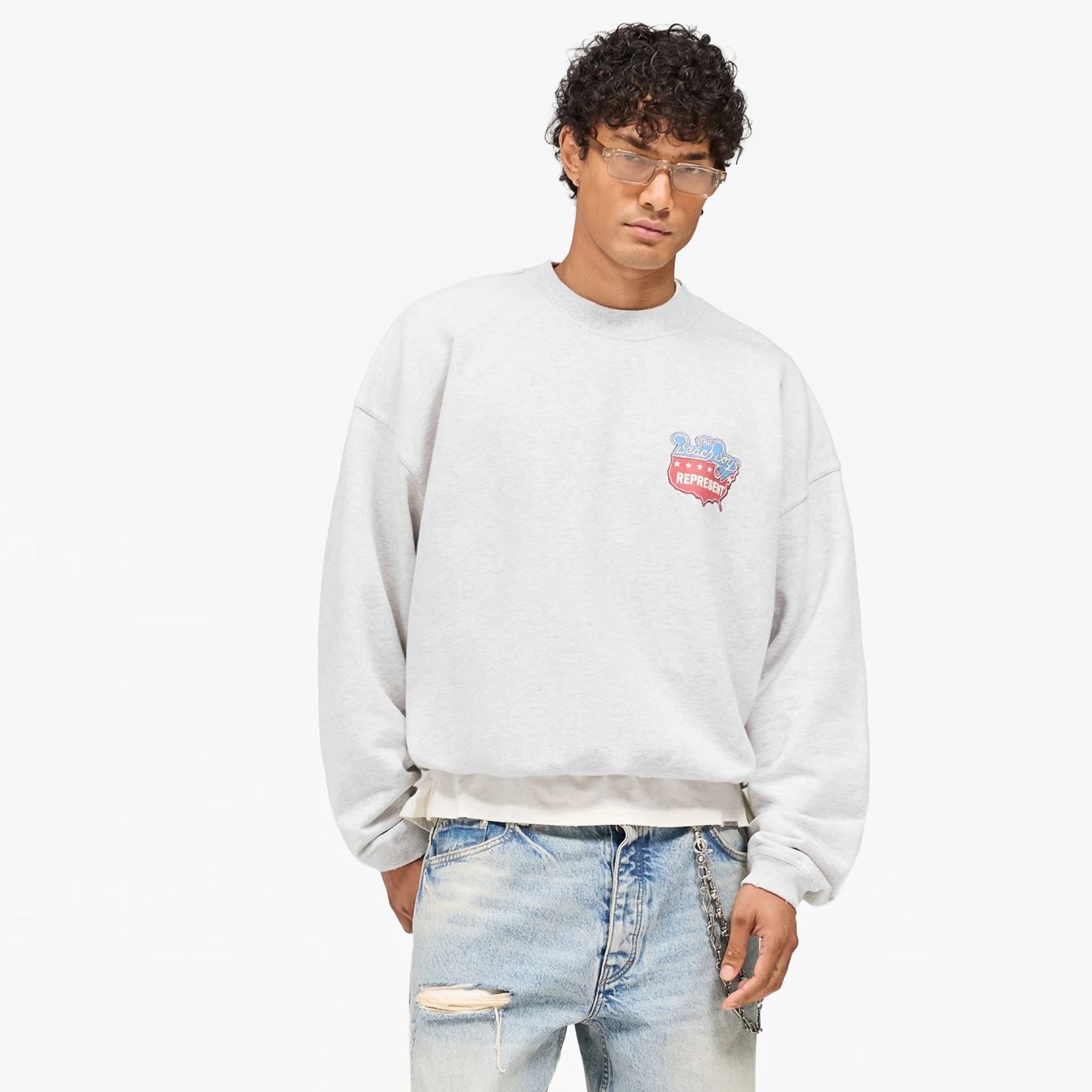 Represent Beach Boys Americas Band Sweater Grijs
