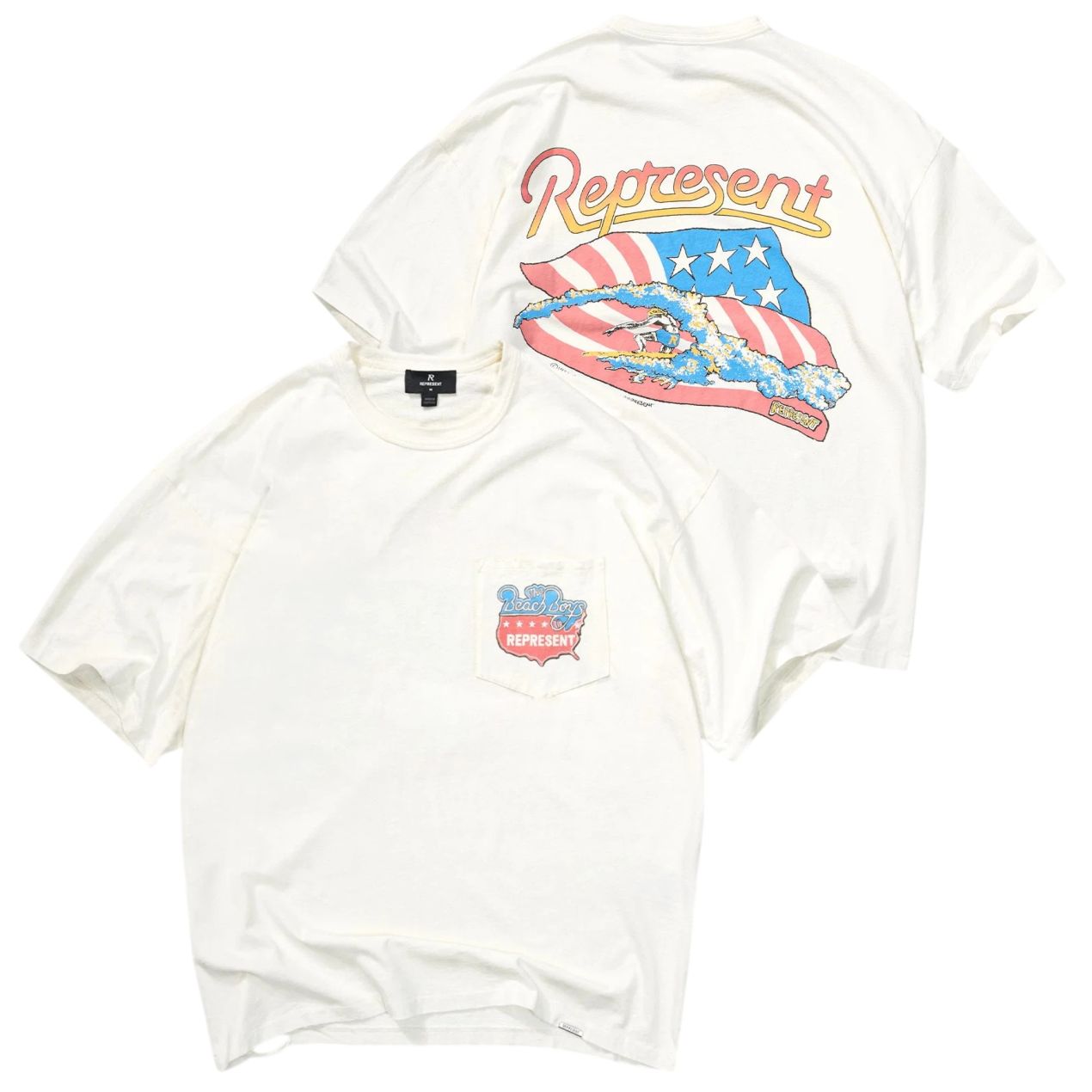 Represent Beach Boys Americas Band T-shirt Wit