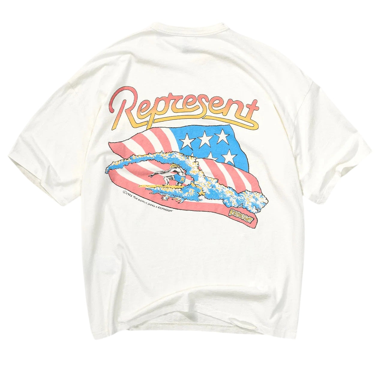 Represent Beach Boys Americas Band T-shirt Wit