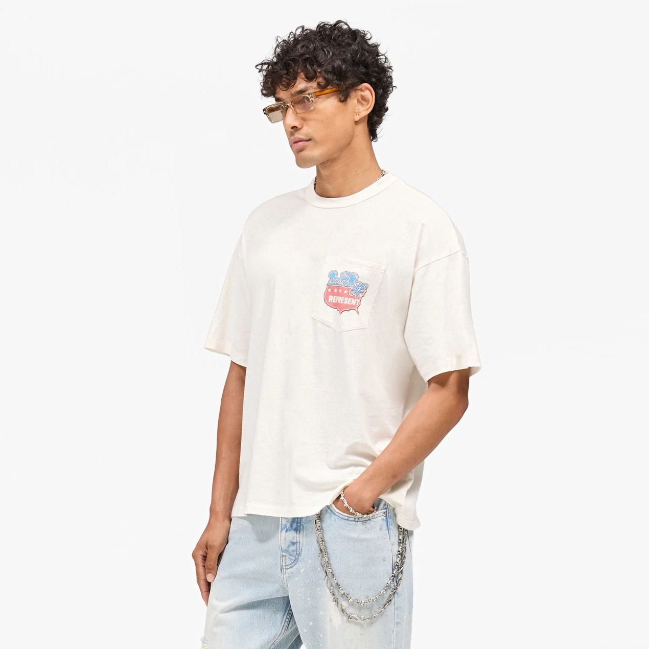 Represent Beach Boys Americas Band T-shirt Wit
