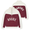 Rhude Chamonix Quarter Zip Sweater Off White/Bordeaux