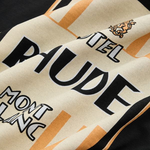 Rhude Mont Blanc Hotel T-shirt Zwart