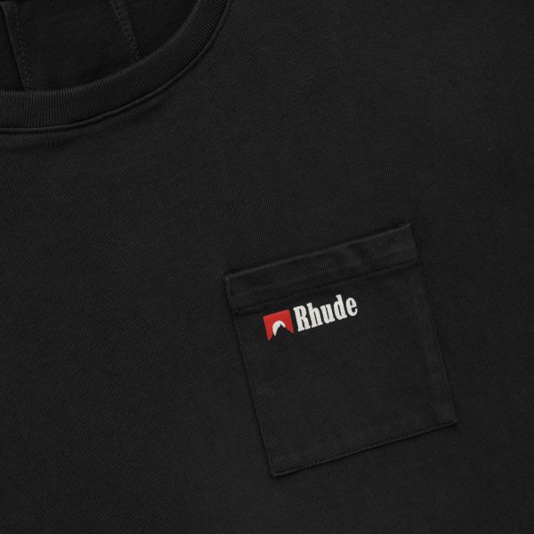 Rhude Moonlight Wolf Pocket T-shirt Zwart