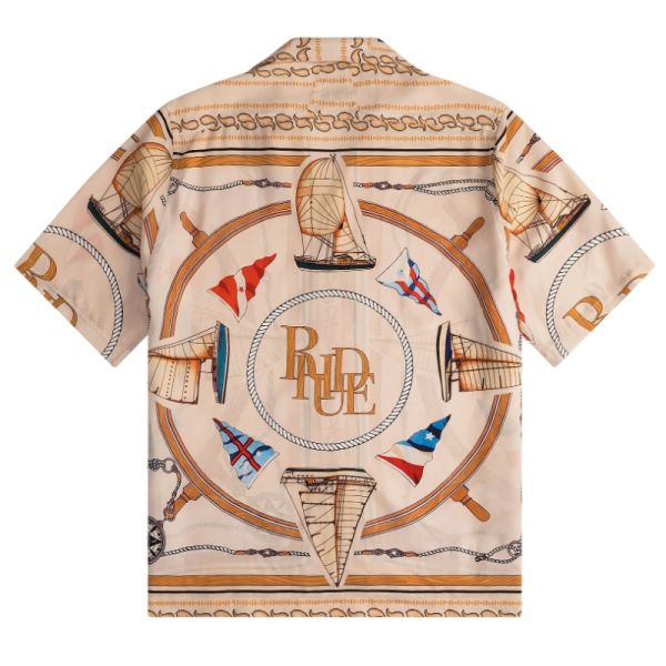 Rhude Nautica Silk Overhemd Beige