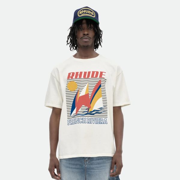 Rhude Poster T-shirt Off White