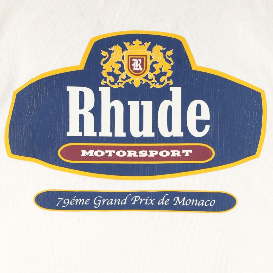 Rhude Racing Crest T-shirt Off White