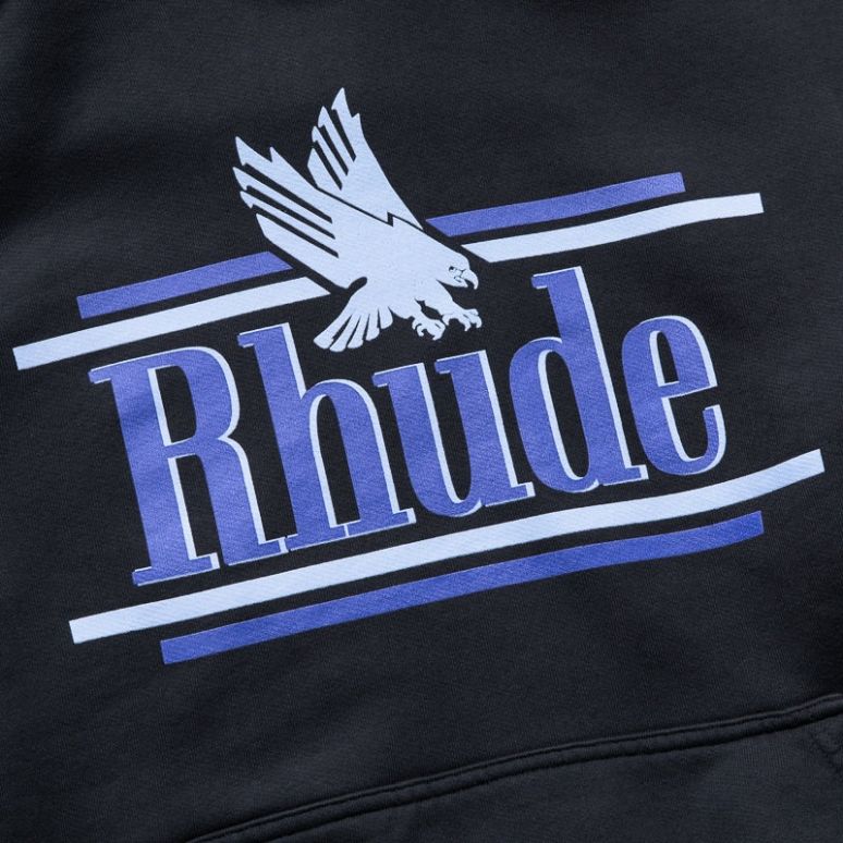 Rhude Rossa Hoodie Zwart